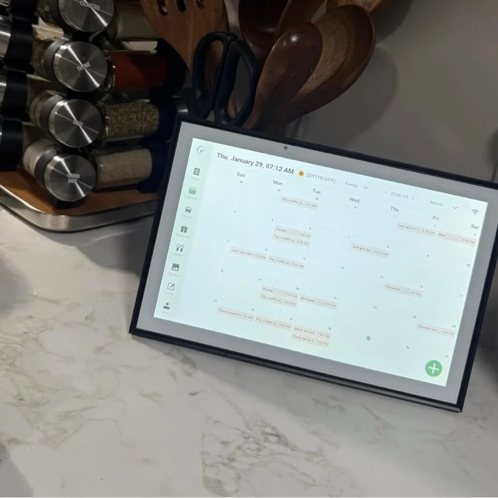 SmartFrame Black Digital Calendar Display